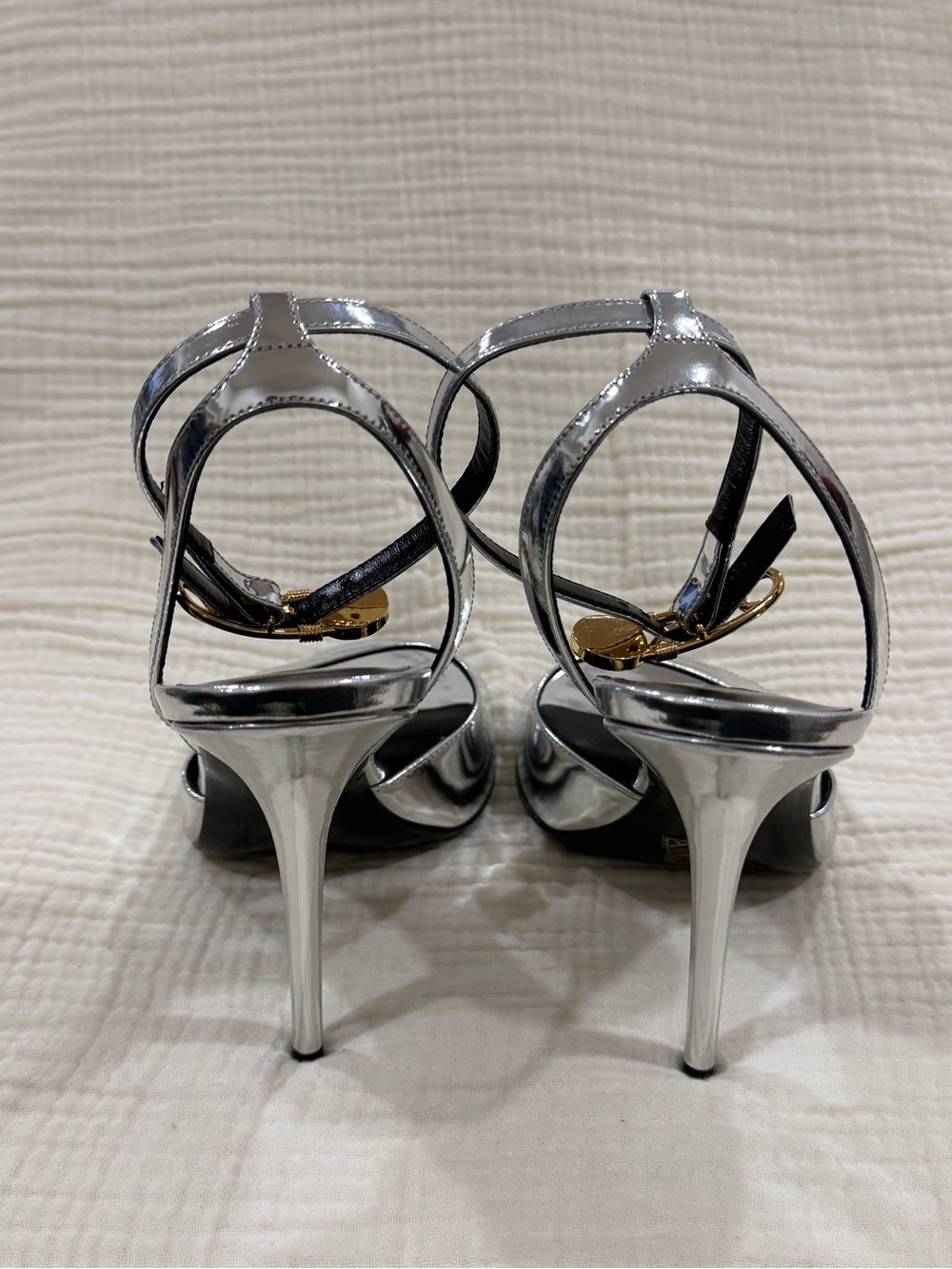 - Versace Safety Pin Heel Sandals BT - Picture 8 of 14